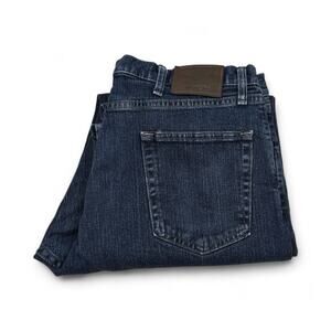 Wrangler Men's Size 36 X 30 ADVANCED COMFORT Relaxed Fit Denim Jeans Dark Wash